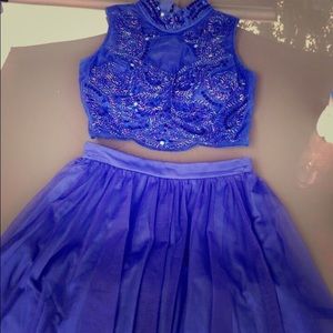 blue homecoming dress